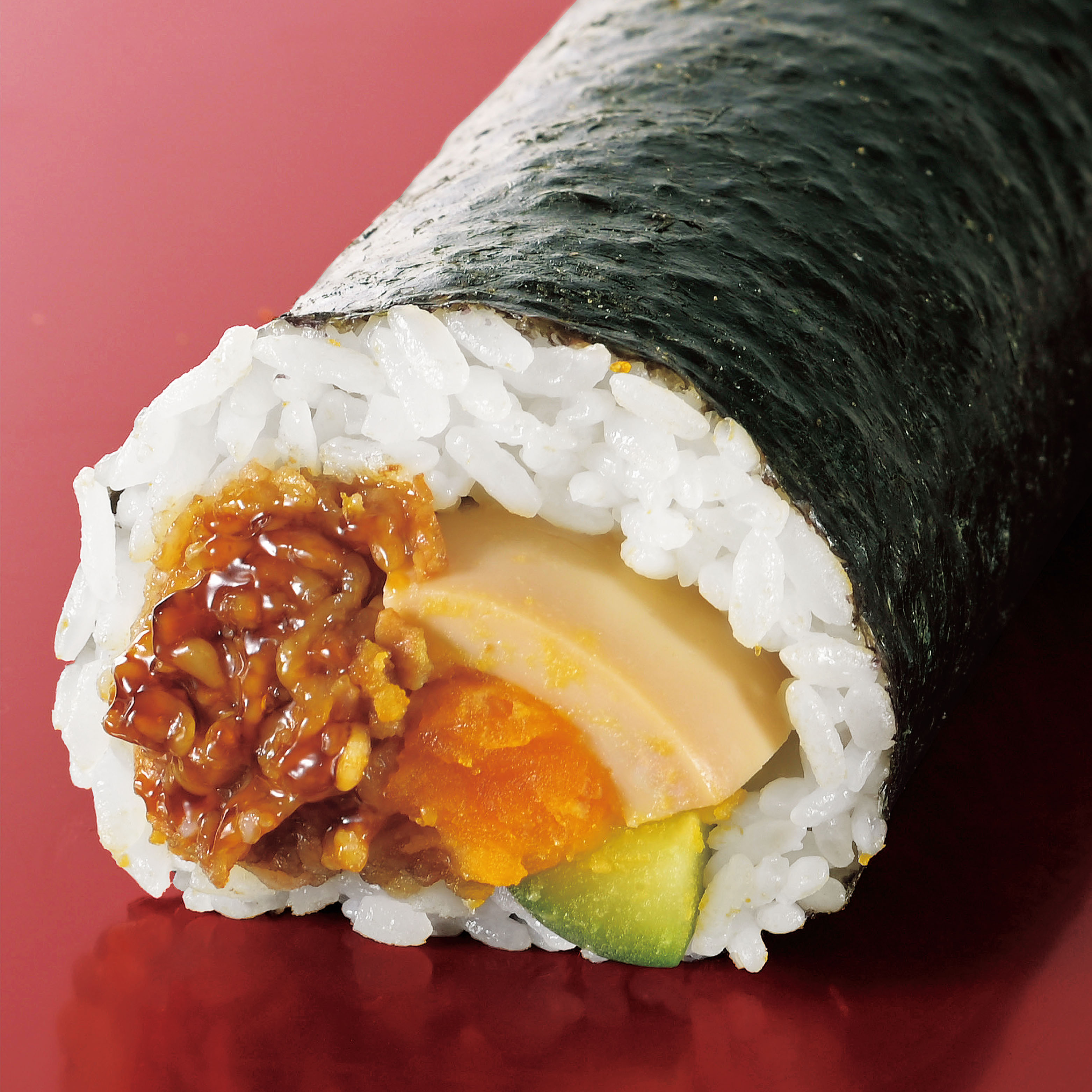 半熟卵と食べる牛肉巻